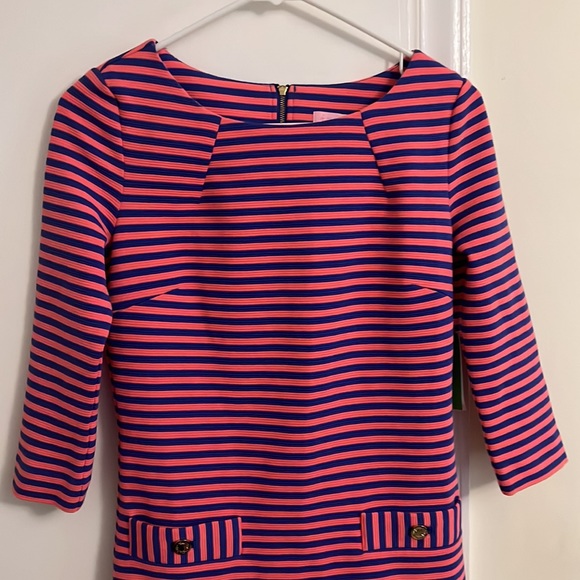 NWT Lilly Pulitzer Ottoman Stripe Charlene Dress in Size XS - Picture 3 of 11